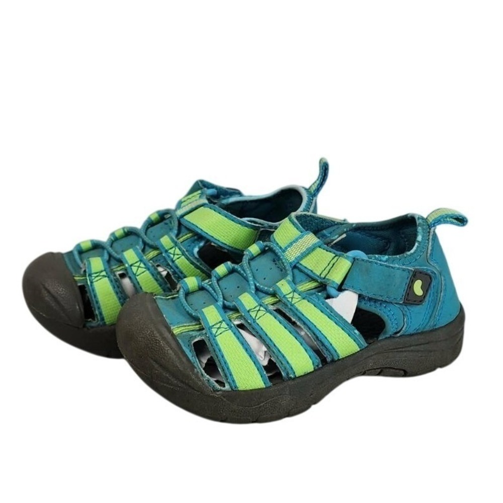 Jumping Beans Kids Boys Girls Blue Green Sport Sandals Size TOD 7 MED